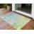 Green Abstract Washable Non Skid Indoor Outdoor Area Rug-113007762