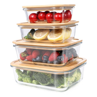 LARGE 1520ML AIRTIGHT GLASS FOOD LUNCH CONTAINER WITH VENTED LID Microwave  safe