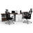 Benching Desks Teamwork Corner Desk Collaboration Furniture Model 0C799389BD55420EA7EAB80798773D12 5Pc Group Contemporary White/Espresso Color. Seating Not Included