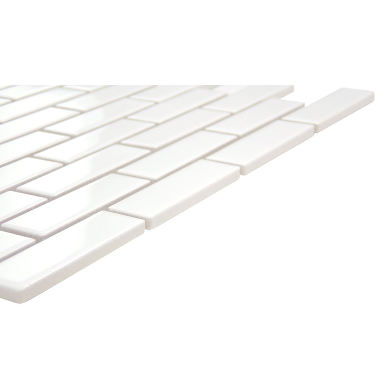 Savvy 11 in. x 12 in. Glossy Porcelain Floor and Wall Tile (13.86 sq. ft./Case), White