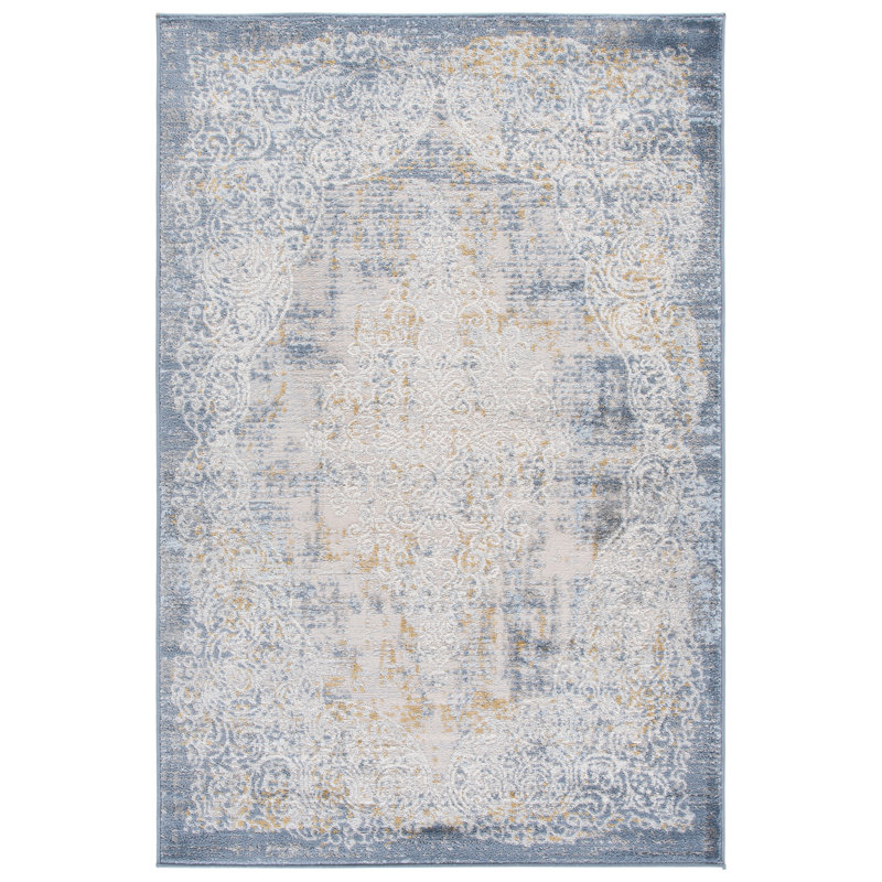 Tapis beige / bleu Palma 322, Rectangle 4 pi x 6 pi