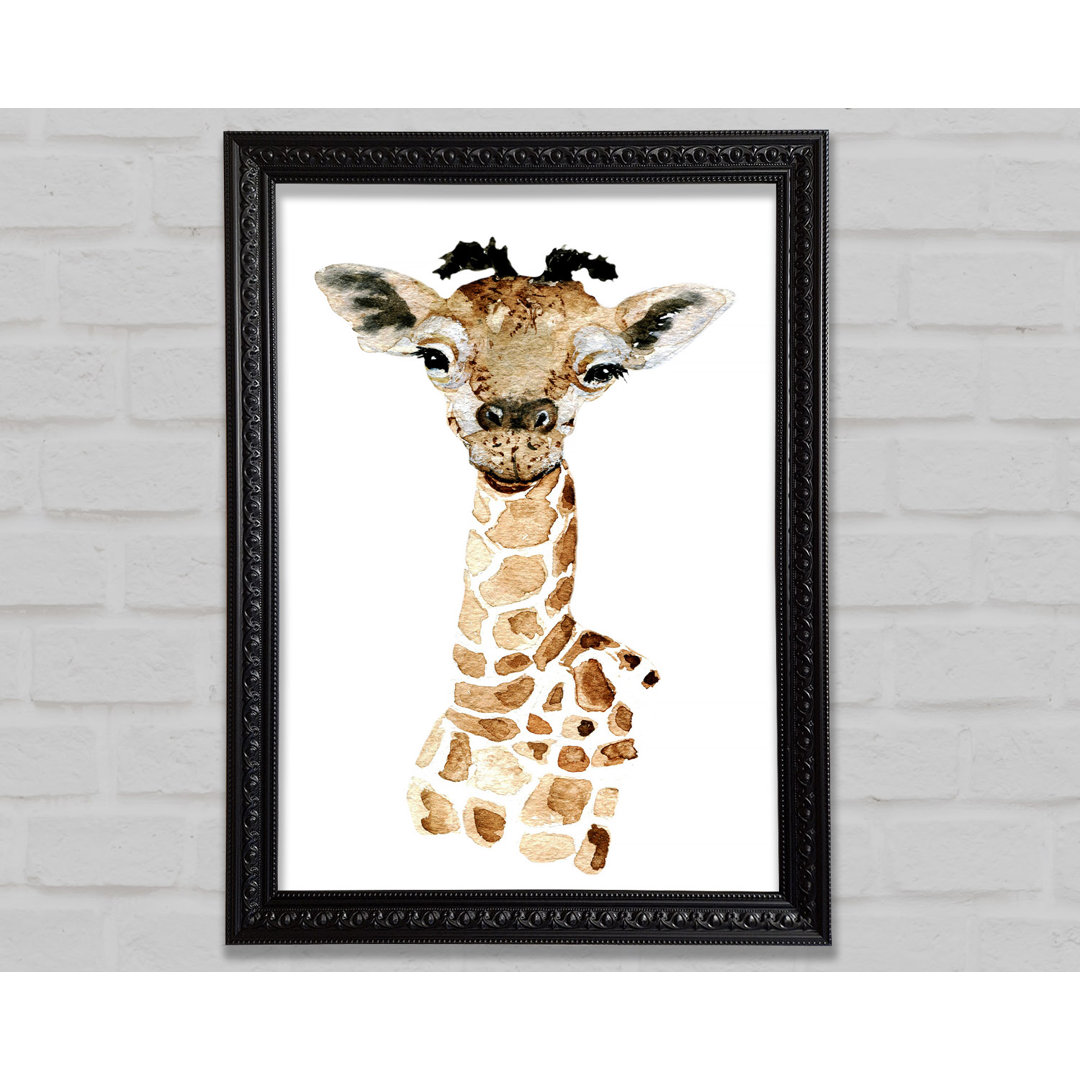 Giraffe Beauty - Einzelner Bilderrahmen Kunstdrucke