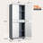 73" Metal Storage Cabinet, Garage Storage Organizer with Wheels, Locking Doors, Drawer and Adjustable Shelves-925623977