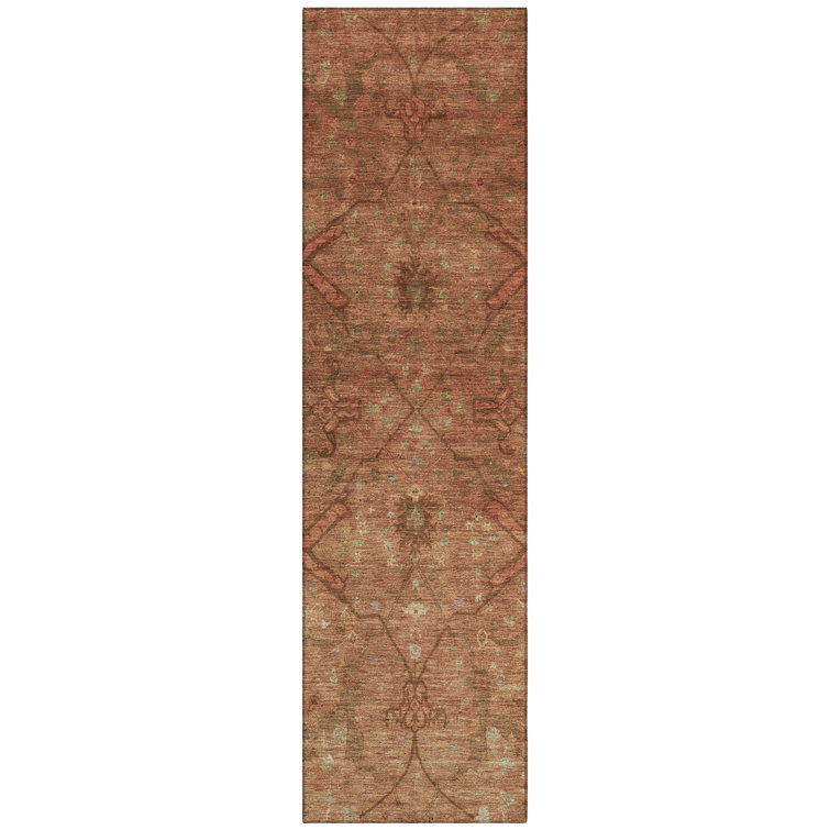 Machine Washable Indoor/Outdoor Efimenko ACN2299 Global Rug