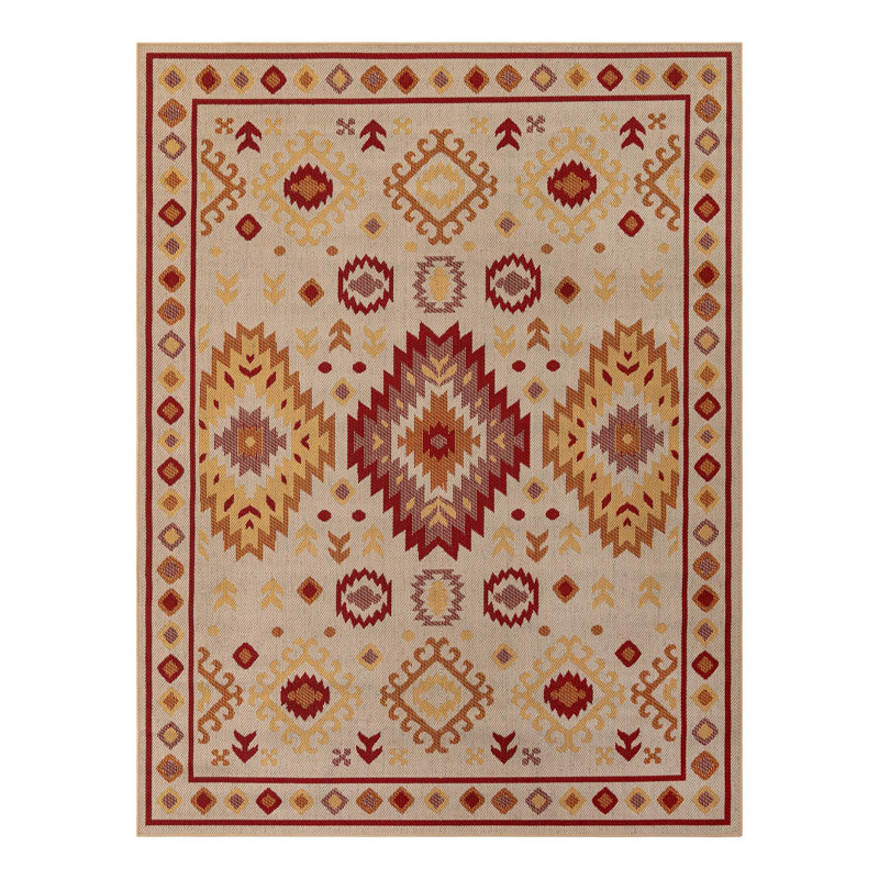 Tapis intérieur / extérieur Marlenia Marlenia, Rectangle 7 pi 10 po x 10 pi