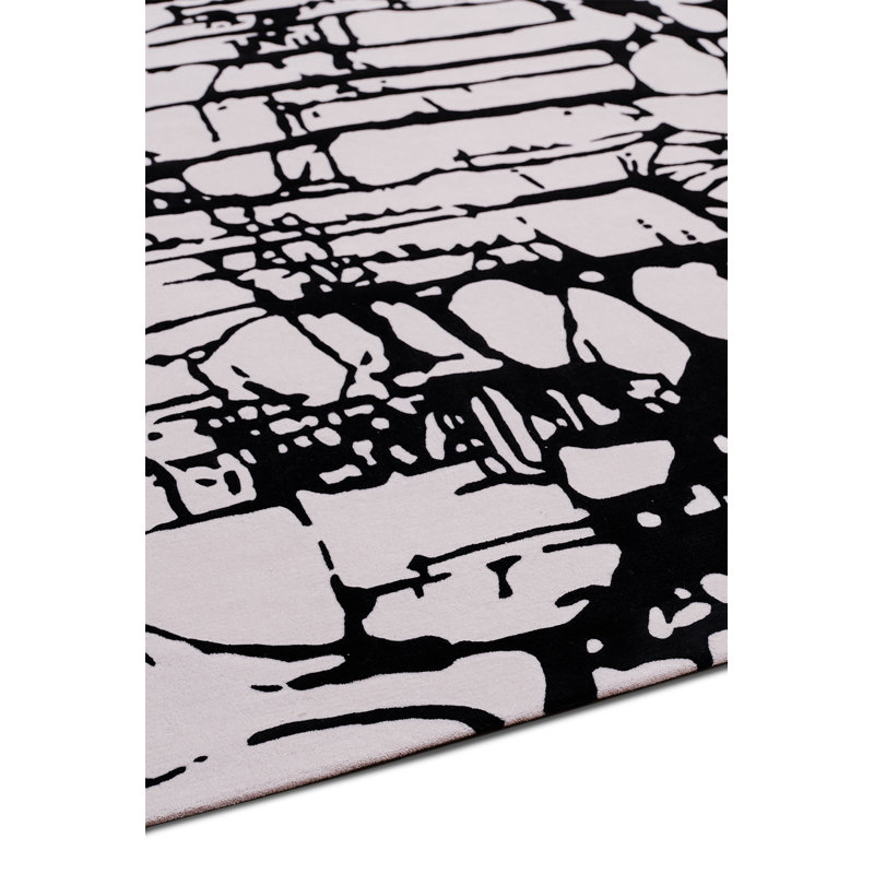 The Rug Company X Lucinda Loya Veloura Steel Area Rug, Rectangle 4' x 6'