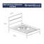 Lit plateforme Mid-Century en bois massif-69946877-73274721