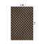 Tapis intérieur / extérieur tissé à carreaux gris foncé / naturel à motif de jute facile d'entretien-909864090-909864066