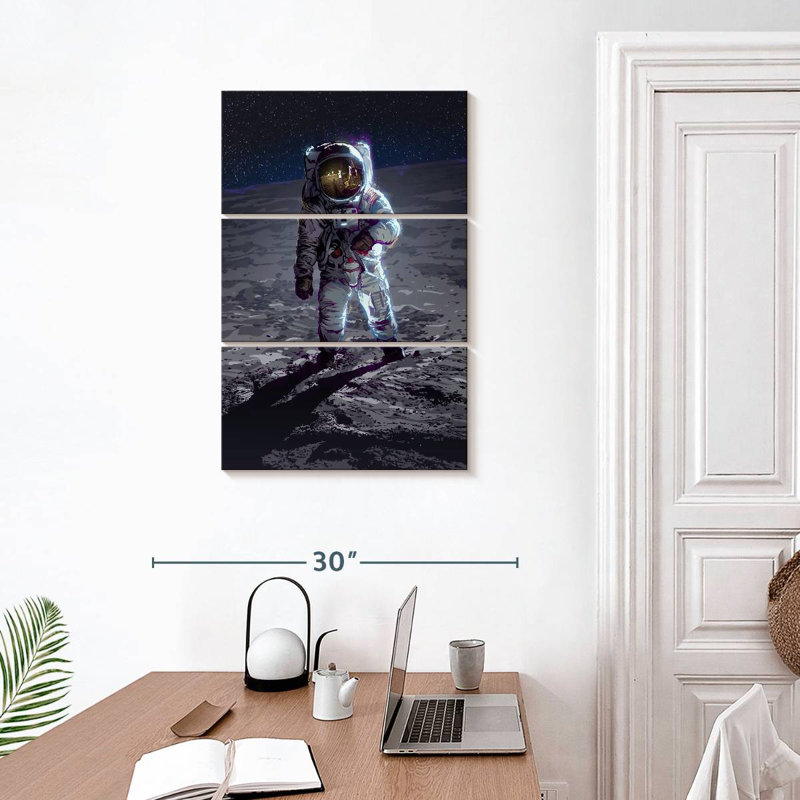 Oberle Apollo 11 Moonlanding, 32" H x 20" W
