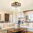 20" Flush Mount Caged Ceiling Fan with Light Kit and Remote Control - Farmhouse Style.-995296070-995296067