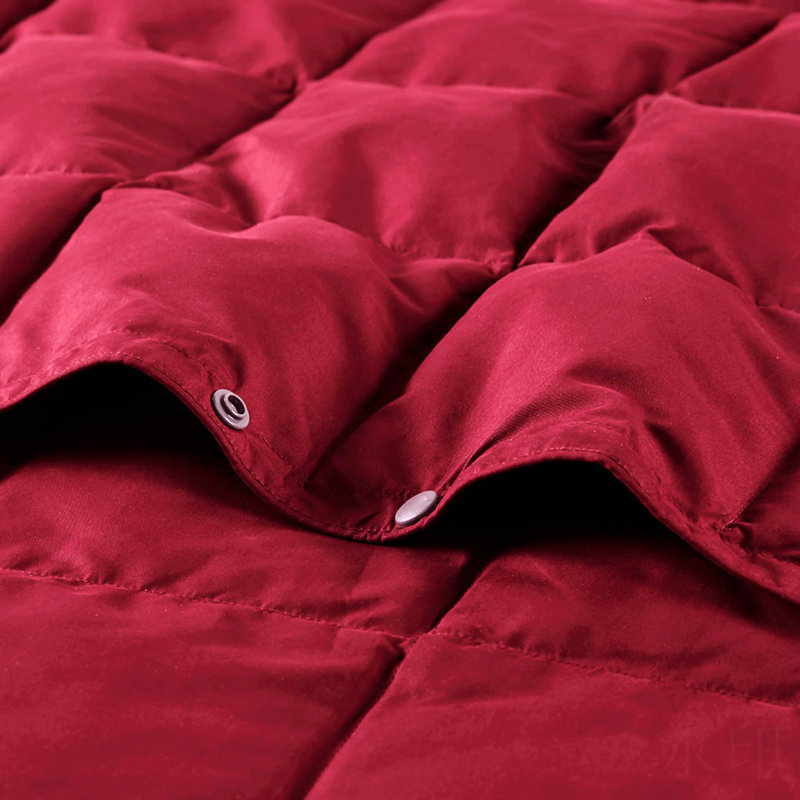 Machine Woven Throw, Red