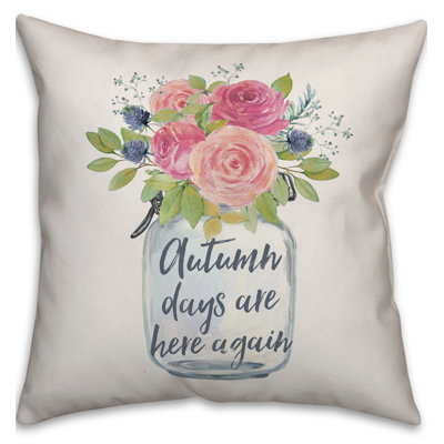  Coussin décoratif Autumn Days Are Here Again