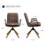 Chaise de bureau pivotante en similicuir Jadd-1891212378