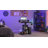 Height Adjustable Electric Standing Desk with 3 Memory Presets, 31.5" Gaming Desk with Power Strip, USB, RGB Lights, Storage Shelves and Pegboard, Black-632128585