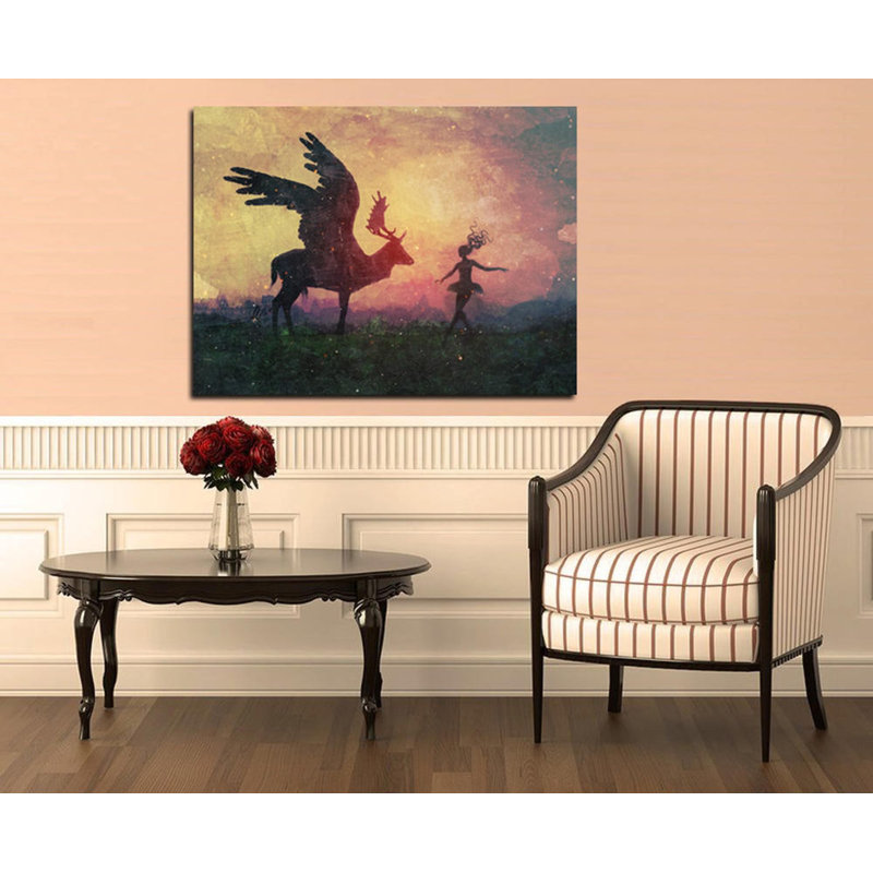 «The Dancers» par Mario Sanchez Nevado - reproduction d'art graphique sur toile, H 18 po x l 26 po