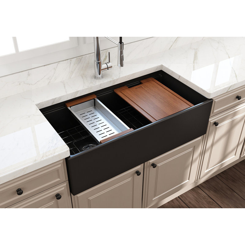 36'' L Kitchen Sink, Matte Black