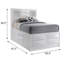 Grand lit plateforme avec rangement Amonte
