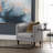 Black Petrified Wood And Metal Round Accent_End Table