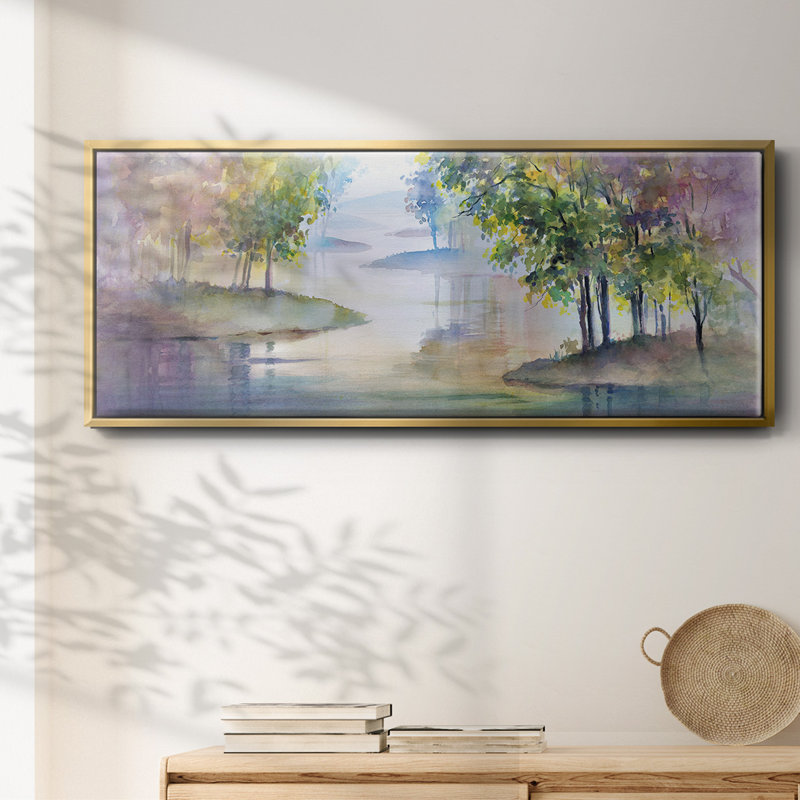 Meandering Lake II- Framed Canvas