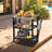 Abey Bar Cart with Metal Outer Material