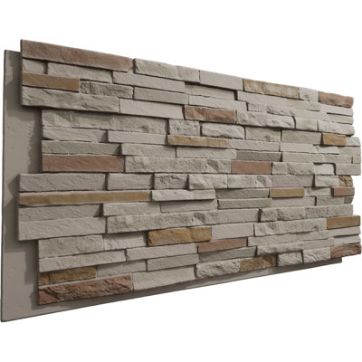 Panneau en faux pierre EverStone Eldorado, l 48 po x H 25 po x P 1 po