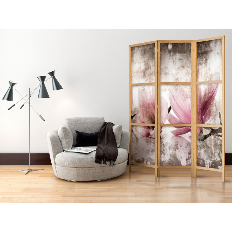135cm W x 171cm H 3 - Panel Solid Wood Folding Room Divider