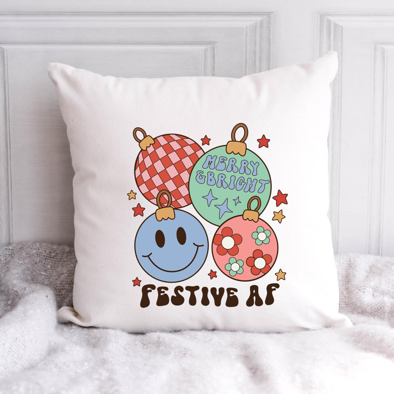 Coussin en polyester Christmas-2, 20 po x 20 po