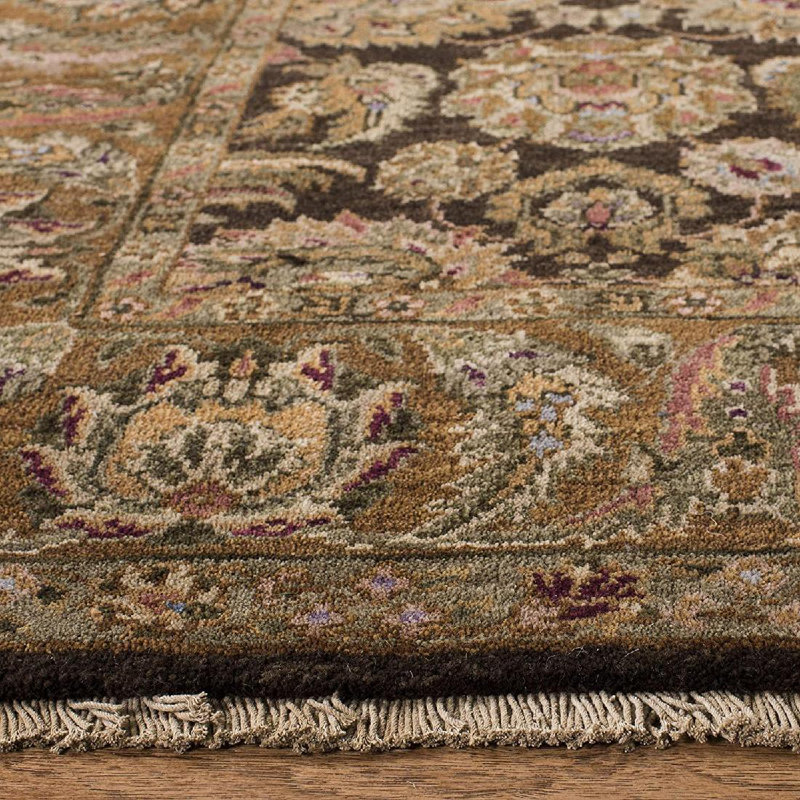 Tapis oriental brun en laine Stiles, Rectangle 3 pi x 5 pi