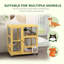  Maison de chat en bois pour chat à 3 niveaux