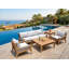 Noida Outdoor - Piece Teak Conversation Set-50759862