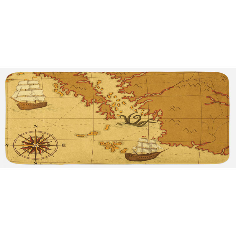 Tapis de cuisine kraken
