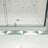 privdr 50"-54"W x 71" H Pivot Semi-Frameless Shower Door-103235011