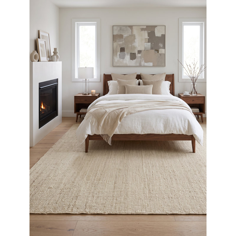 Wabi Sabi Area Rug in Bleach, Rectangle 9' x 12'
