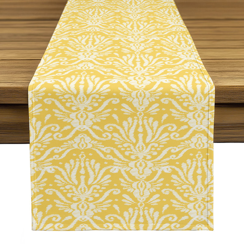 Piner Damask Table Runner, 72" L x 12" D