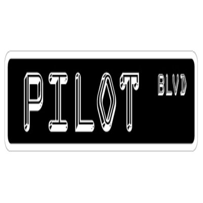 Pilot Street Sign Cessna Airplane Plane Airline Captain