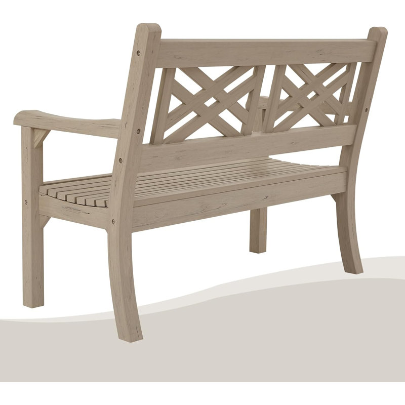 Banc d'extérieur Knepp, Gris, H 37 po x l 49 po x P 24,8 po