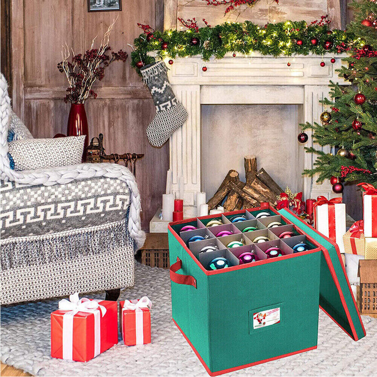 Christmas Ornament Storage Box Container Fits up to 128 with