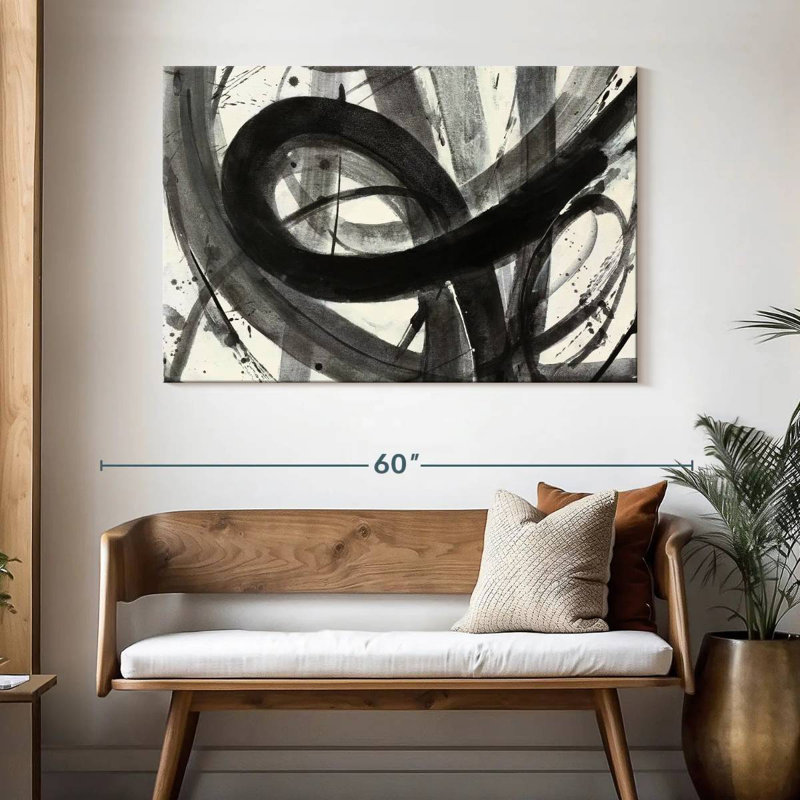 Avery Roller Coaster I On White, 32" H x 48" W