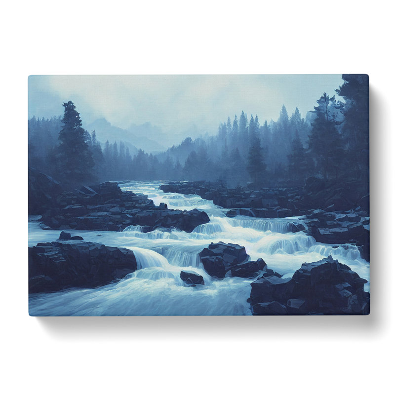 Wild Forest Stream - Wrapped Canvas, 40cm H x 60cm W x 3cm D