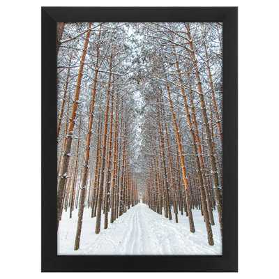 A4 8.3x11.7 Black Wood Picture Frame