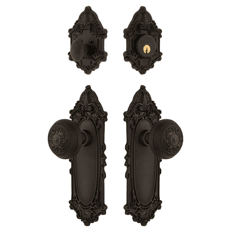 Nostalgic Warehouse Victorian Entry Set with Egg & Dart Knob