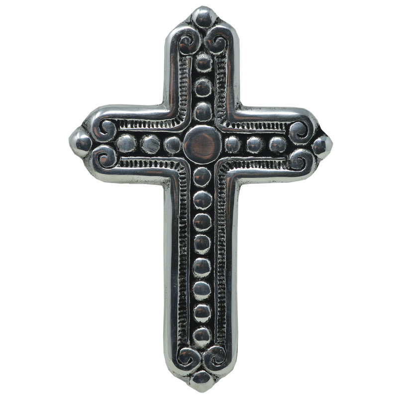Perles croix étain