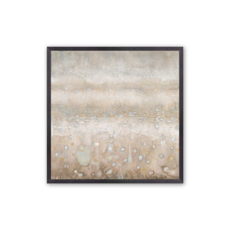 Impression sur toile Shimmering Drops of Light II, H 13,75 po x l 13,75 po, Zinc patiné