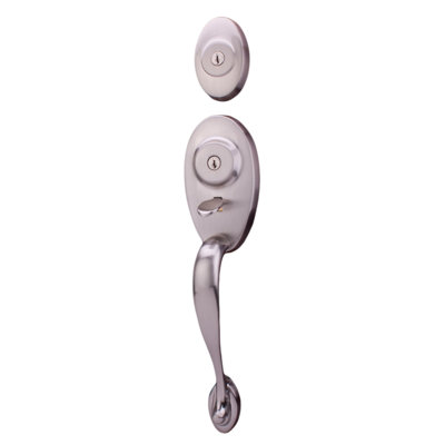 Exterior Portion Handleset with Single Cylinder Deadbolt (Interior Portion Sold Separately)