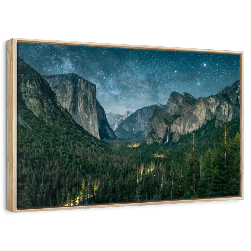 Yosemite, Cadre flottant en bois naturel, 40 po x 27 po