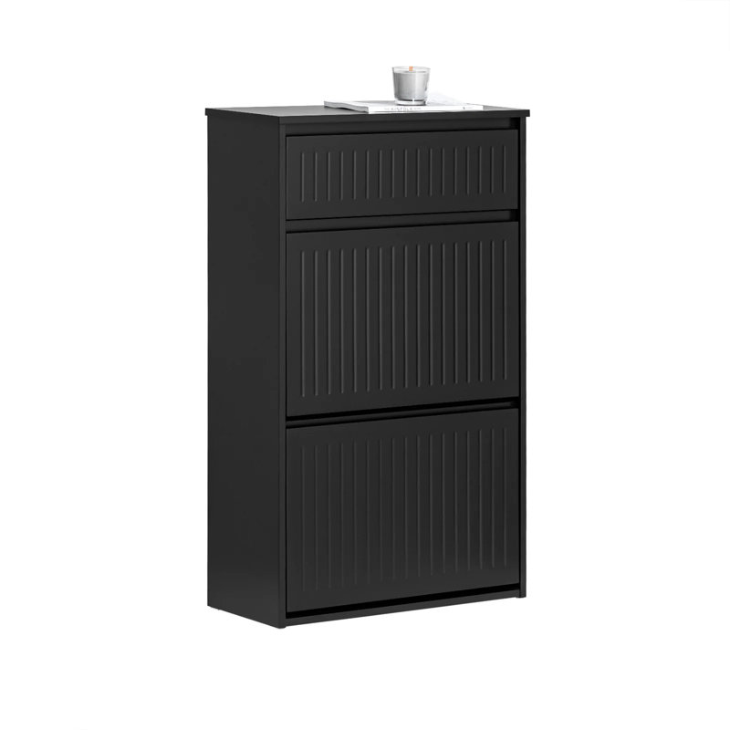 Shoe Storage Cabinet, Black