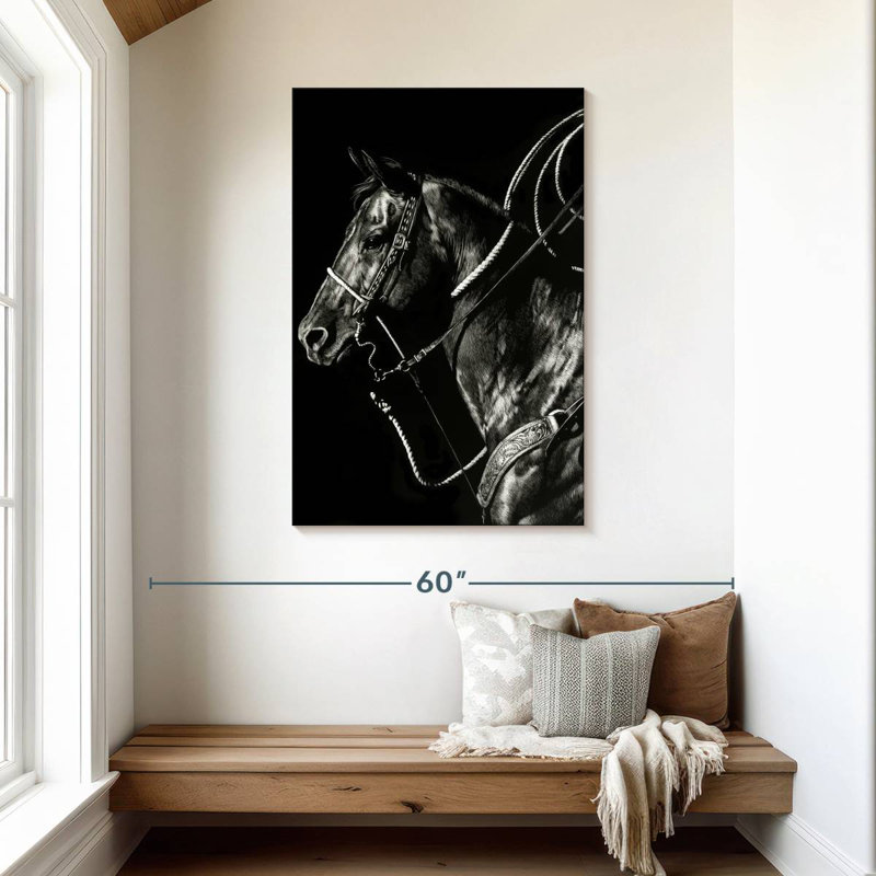 Brampt Scratchboard Rodeo V, 45" H x 30" W