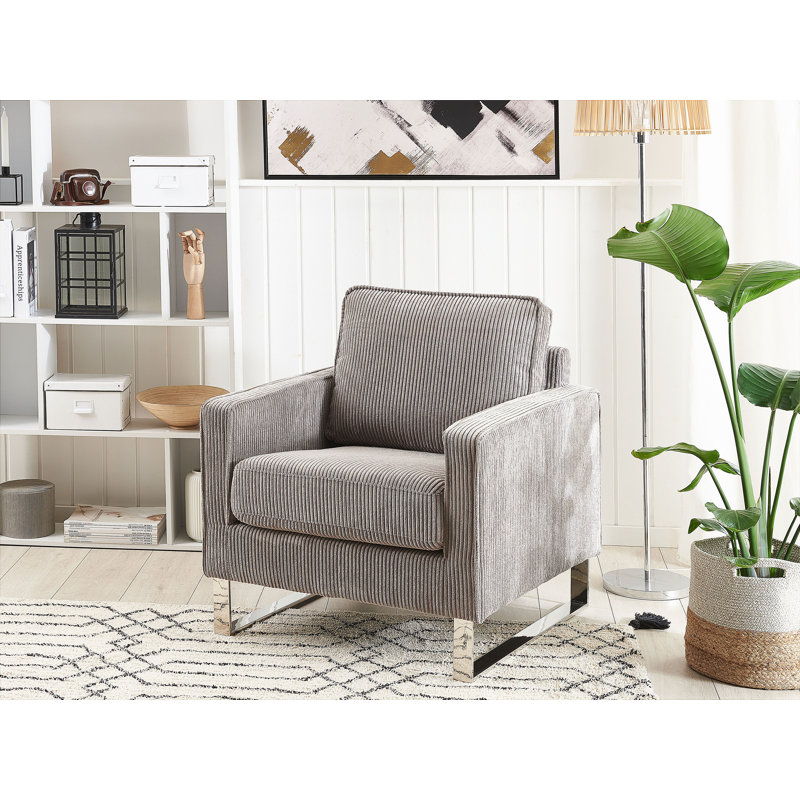 Remley Upholstered Armchair, Grey