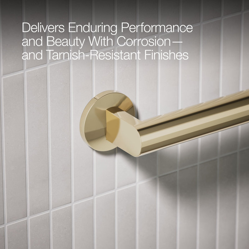 Components™ 18-In Grab Bar, 36" W, Vibrant French Gold