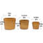 Ensemble de 3 pots à fleurs jaunes de haute qualité, givrés et chauffants pour la verdure intérieure, jaune brillant, pot de fleurs, fabrication renforcée, utilisation extérieure durable